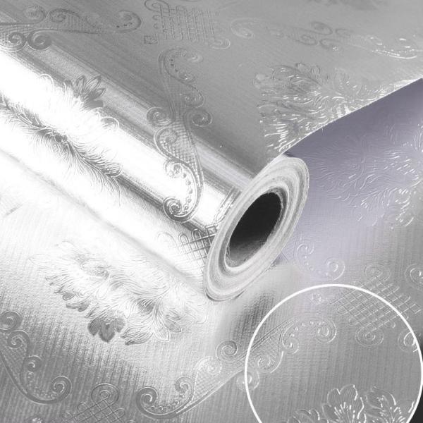 Adhésifs anti-eau 2m x 3m rouleaux design moderne fonction anti-fumée papier peint en aluminium sur mesure