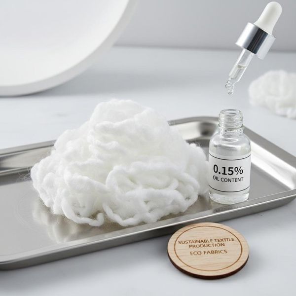 Silicone Coated Recycled Polyester Staple Fiber with 0.15% Oil Content and Low Fiber Moisture for Sustainable Textiles