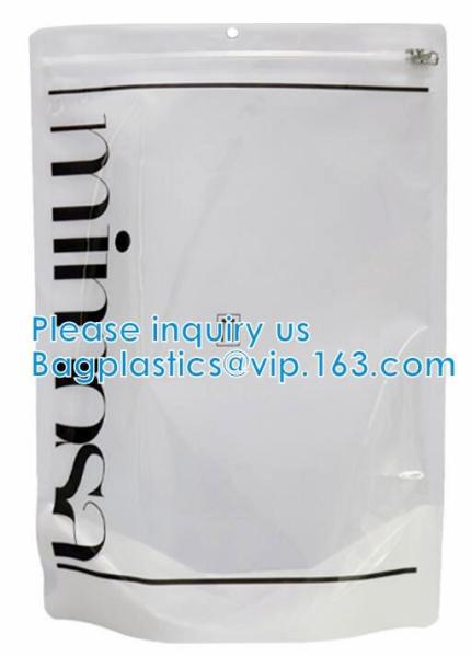 eco-friendly, Slider Hook Hanging Zipper Bag, Slider Zipper PVC Pencil Bags, wig hair packaging bag