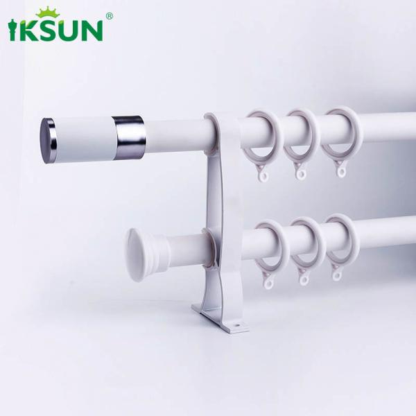 Hot Sale  Roman Rod Selectable Curtain Rods And Fittings Curtain Pole With  Finials Rings Brackets & Fittings Set