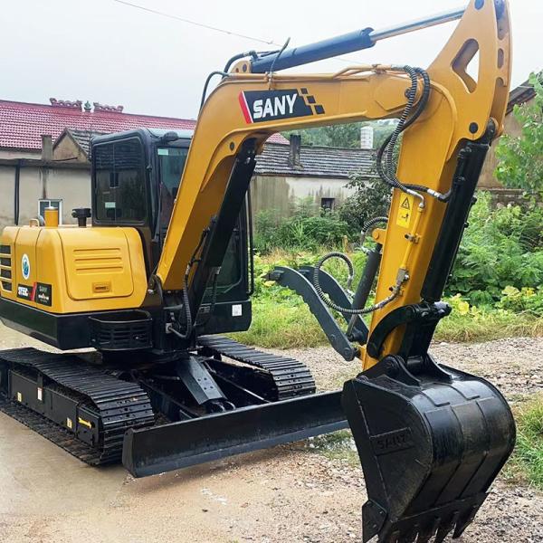 SANY SY55 Mini Excavators Used 36kw Rated Power 0.25m3 Bucket Capacity