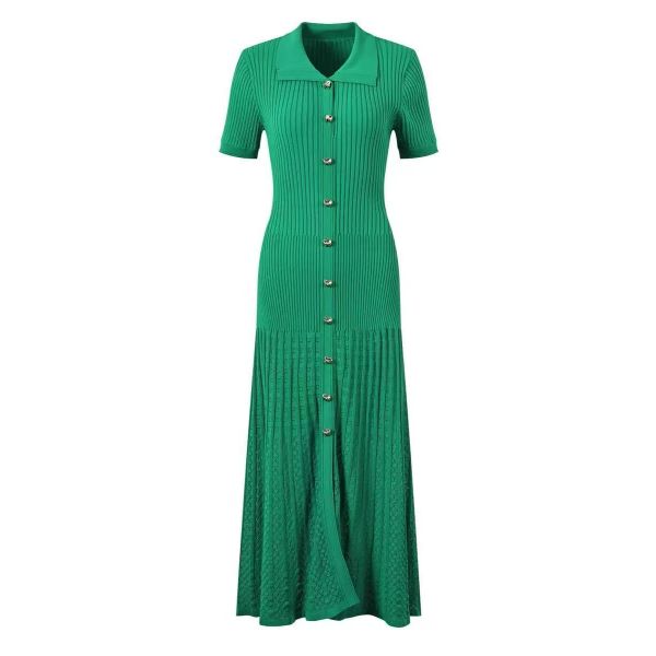 Knitted Maxi Dress - Long Knit Dress with Comfortable Fit and Stylish Design