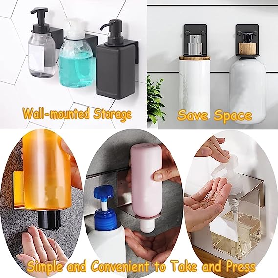 6Pcs Душевая мыльная распределитель держатель для на стенах шампуня стоящей полки Хранитель