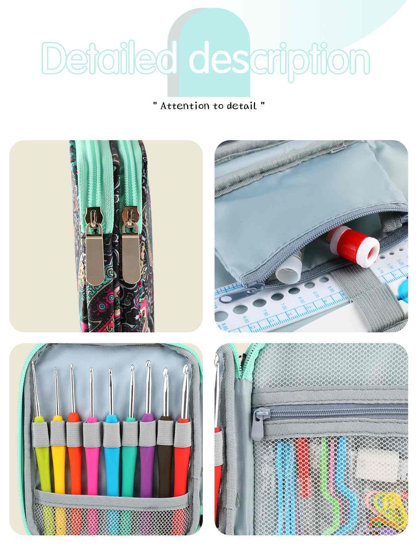 Double Layer Customizable Knitting Storage Bag Lightweight 150G Yarn Organizer