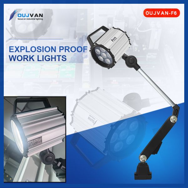 IP65 LED CNC Machine Work Light 270° Adjustable Aluminum Arm Lamp For Machining Center Engraving Machine