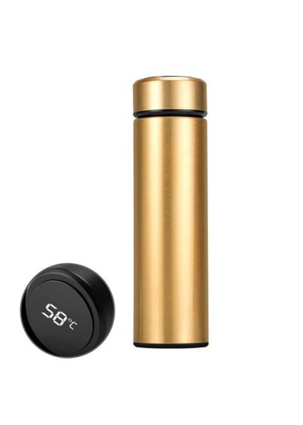 Water Bottle 0.5l Smart Vacuum Flask Insulated Bright Led Screen Non Slip Mat