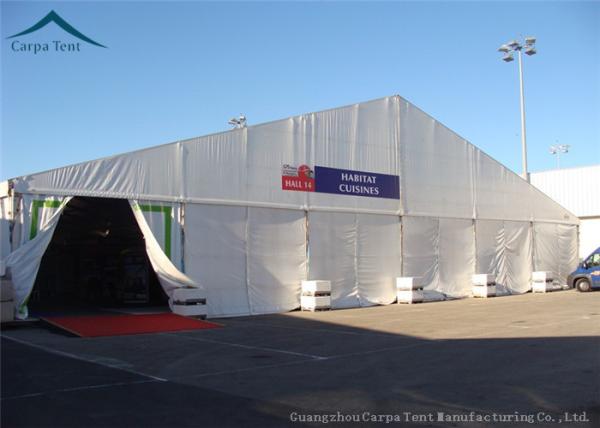 Large White Marquee Aluminium Warehouse Tents For Industry PVC Fabric