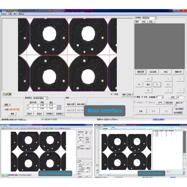 Large Range 550X650MM Working Area UV CO2 Fiber Laser Marking Machine XY Axis Mobile Platform Supports DXF BMP AI Graphic Format