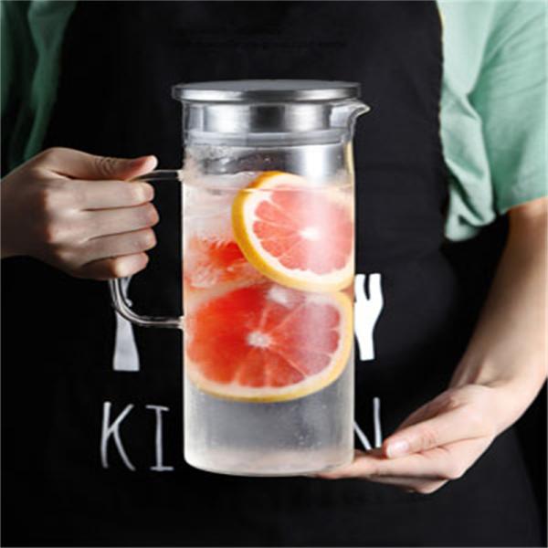 Household Juice Zapper with Thickened High Borosilicate Glass and Stainless Steel Lid