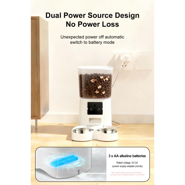 OEM/ODM Pet Products Smart Automatic Pet Feeder with WiFi App Control and Timed Feeding