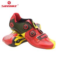L'individu fermant à clef les chaussures de bicyclette de course sur route, OEM de bottes de route/ODM de recyclage acceptent