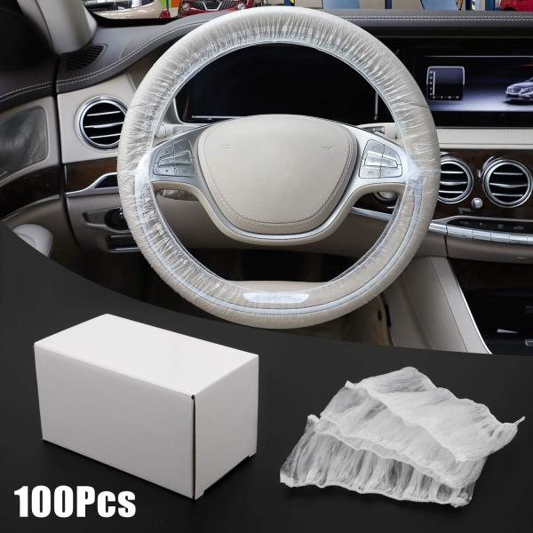 Disposable Plastic Steering Wheel Cover/White Plastic Steering-Wheel Cover Universal 4S Shop Dedicated Show