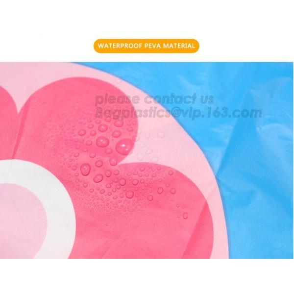 Mould Proof Waterproof white and black trellis design pvc custom bath curtain printed shower curtain, High quality Polye