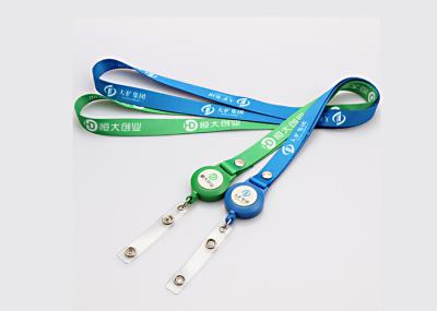 Neck Key ID Card Custom Cotton Lanyards Free Artwork With Plastic Buckle
