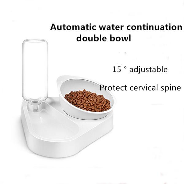 Cuencos aumentados autoalimentadores del perro para el derramamiento ajustable de los pequeños perros no