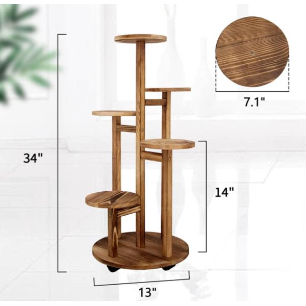 Best Selling 5 Tiered Multi-Tier Planter Pot Holder Flower Stand Plant Stands for Indoor Plants