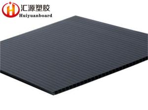 Custom Durable Strong Black ESD Corrugated Plastic Sheet Flame Retardant