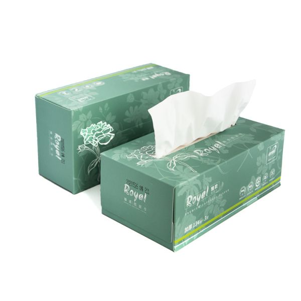 Facial Tissue Wholesale 100% Virgin Bamboo Pulp Custom Paper Tissue 2/3/4 Ply Strong Water Absorption OEM Available for Home Use