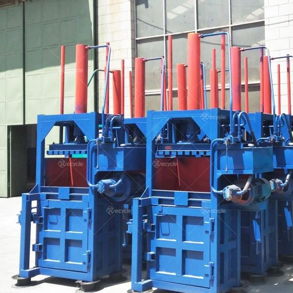 Vertical Hydraulic Waste Paper Baling Press Machine For Clothes