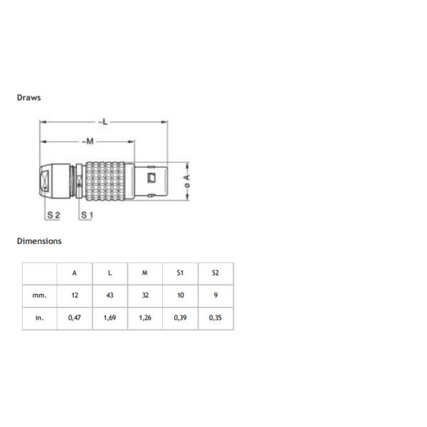 Red Epic Female Lemo Power Connector 6 Pin Female Plug FGJ.1B.306.CWLD72Z