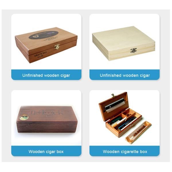 FSC Certified Handmade Wood Cigarette Box with Customized Logo Printing and Packaging
