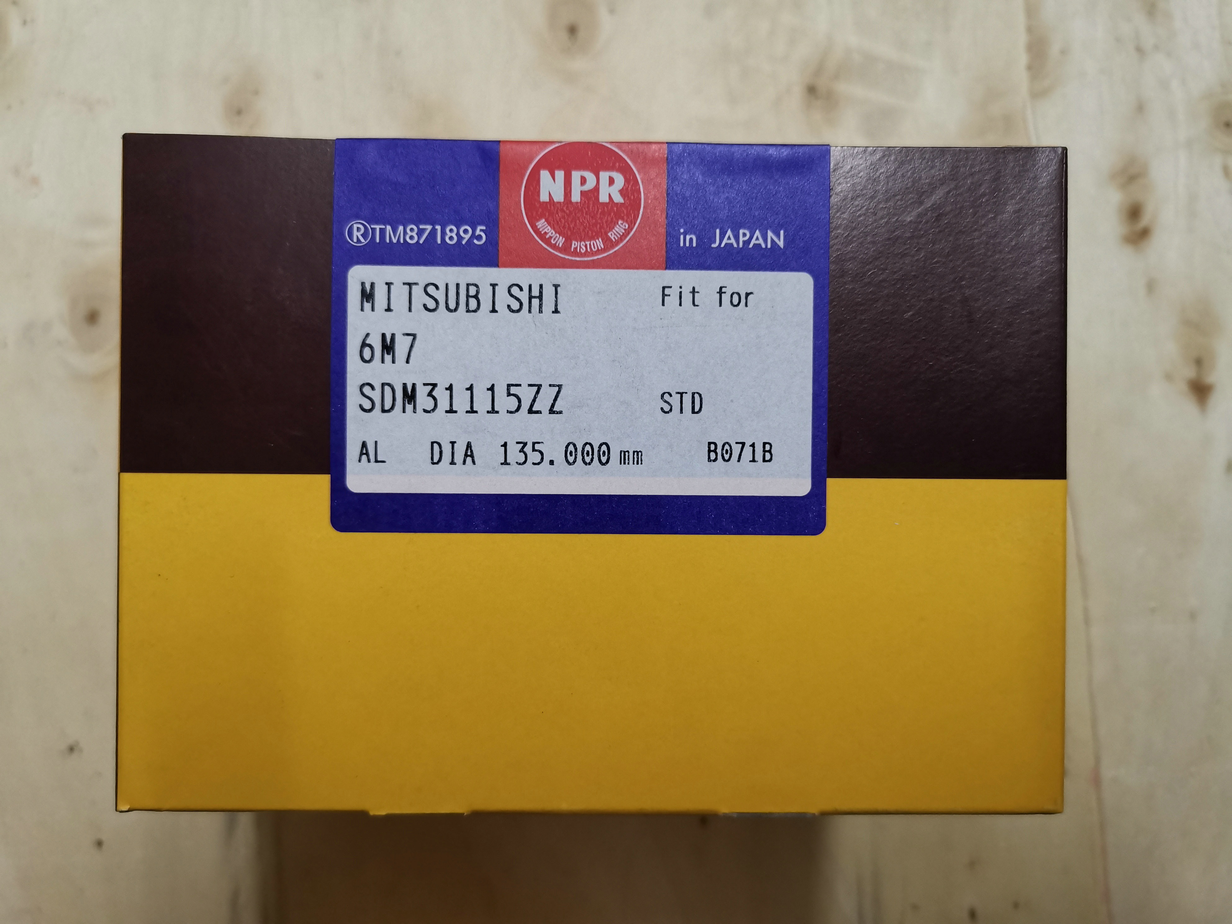 кольцо поршеня 6m70 для двигателя Me995857 ME995855 Мицубиси