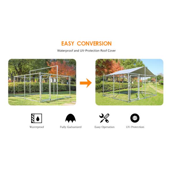 Large Stainless Steel Dog Crate XL 43 inch Indoor Kennel Cages and Playpen for Training Large Dog Outdoor