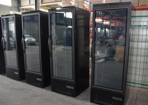 27 único preto de vidro 110V 60HZ do congelador do especialista das técnicas mercantís da porta de balanço