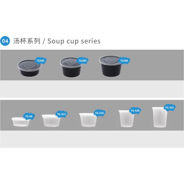 Disposable transparent thickened round fast food box takeaway bowl for takeout in various specifications