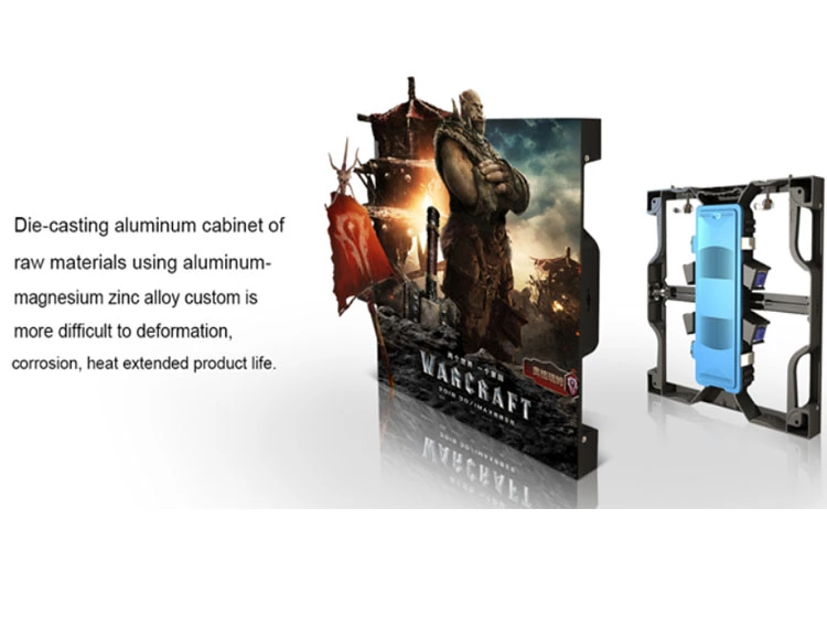 Портативный внутренний полноцветный светодиодный панель P3.91 Кабинет с Meanwell питания под управлением панели отображения
