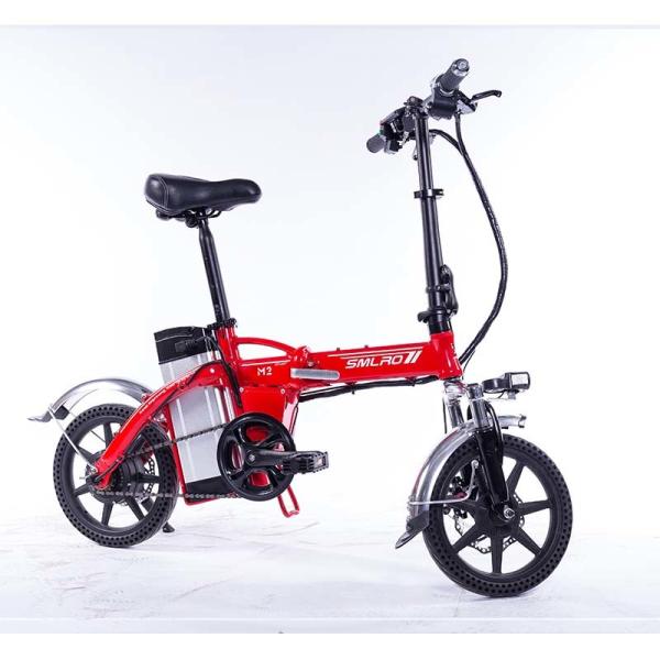 14 Inch Mini Aluminium Electric Bike , Folding Single Speed Electric Bicycle