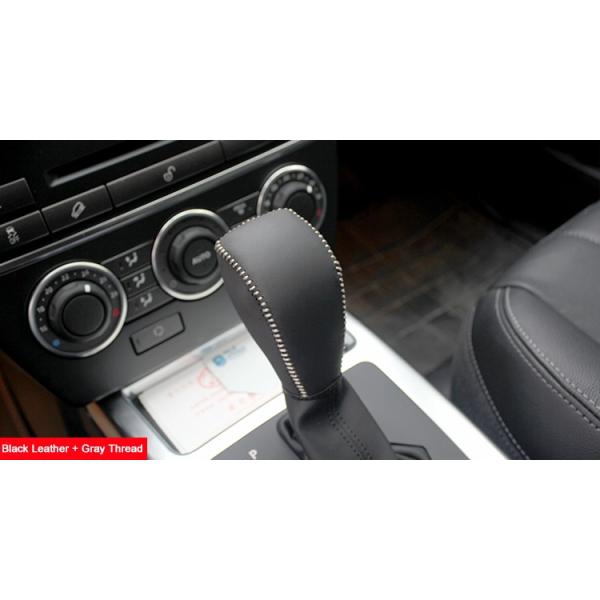 Black Leather Gear Shift Knob Cover for Land Rover Freelander 2 2007-2013 Automatic