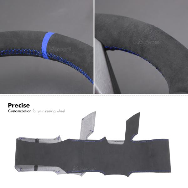 Customized Available Soft Athsuede Hand Sewn Steering Wheel Cover for GMC Sierra 1500 Limited 2500 3500 Yukon (XL) 2014-2020