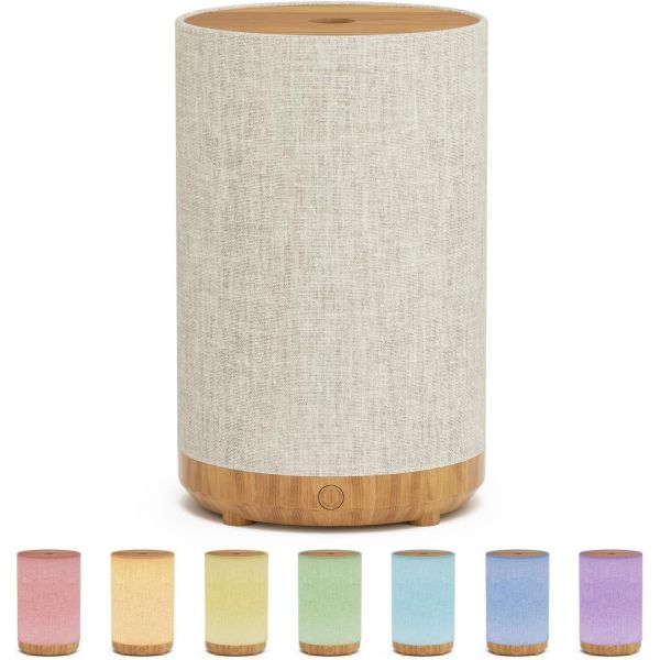 Fabric Material Aurora Light Aroma Diffuser 100ml Essential Oil Humidifier With USB Cable for Home Use Gift