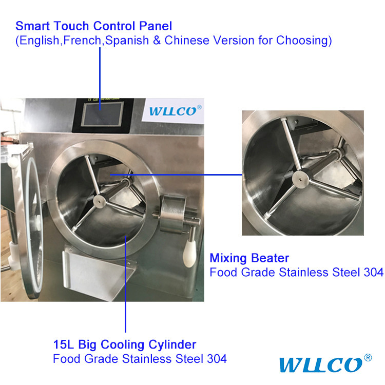 Coffee Shop Ice Cream Parlor Food Truck Gelato Batch Freezer Hard Serve Ice Cream Machine Brazilian Acai Freezer