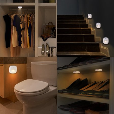 0.4W 3 свет ночи света 3200k ночи пакета 40cm темный воспринимая для Bathroom
