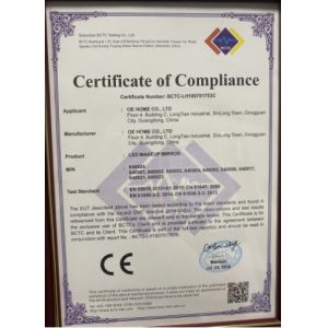 Dongguan OE HOME Furniture Co., Ltd. Certifications