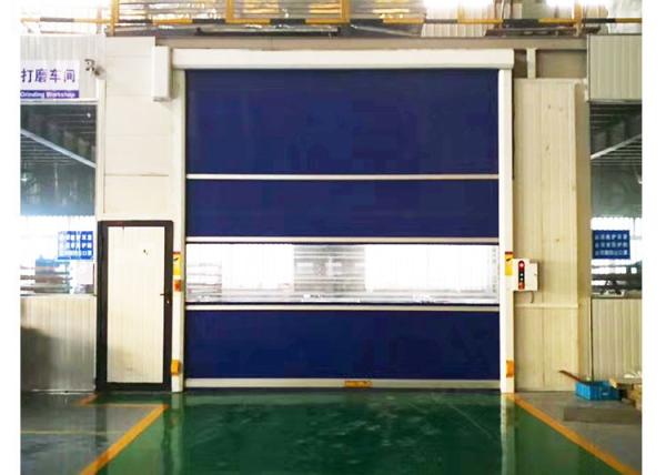 60Hz Electric Rapid Roller Shutter Doors / PVC Roll Up Doors Flexible 1M/s 6m*6m
