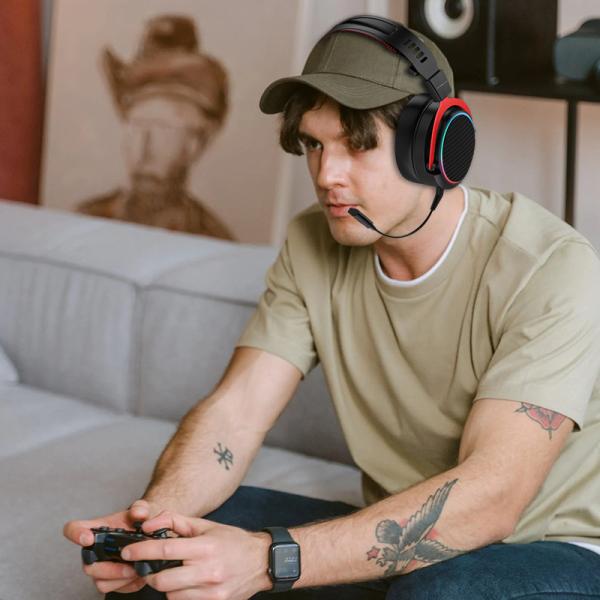 2.4G Wireless Noise Cancelling Over Ear Gaming Headphones AAC Codecs for Xbox One
