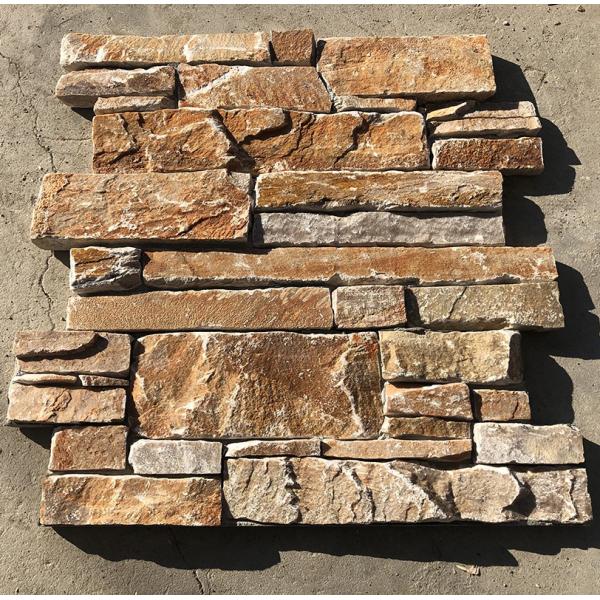 Meshed Back Cement Concrete Ledge Stone Veneer