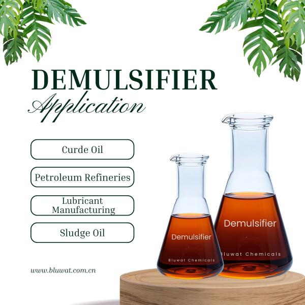 Démulsifiant à haut rendement Agent démulsifiant Démulsifiant brut sur mesure pour les eaux usées des champs pétrolifères