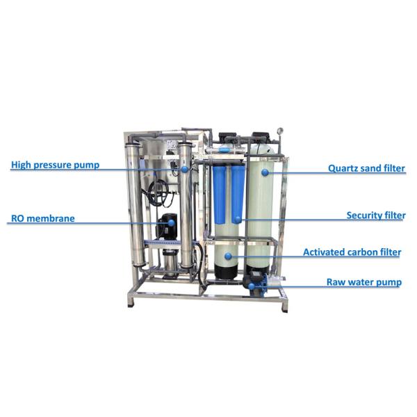 Automatic Complete RO Water Purifier Plant / DOW Membrane 500 LPH Plant
