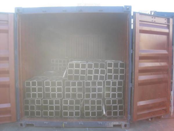 Electric High Frequency Welded Square tubes with 11.25m or 2.81m length