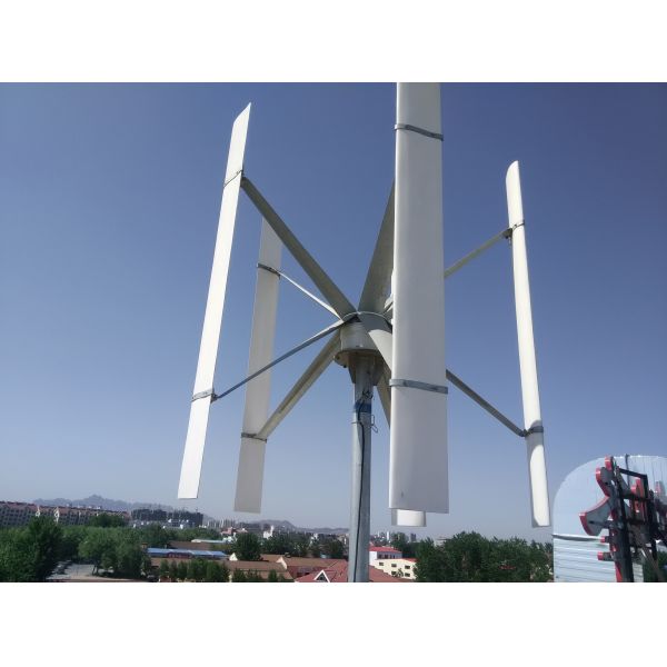 1kW Vertical Axis Wind Turbine with Low Startup Wind Speed Electromagnetic Control and Corrosion Resistant Design