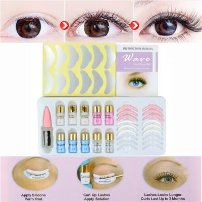 Pink Large Wave Eyelash Perm Kit Three Sizes Perm Rod Lash Lifting