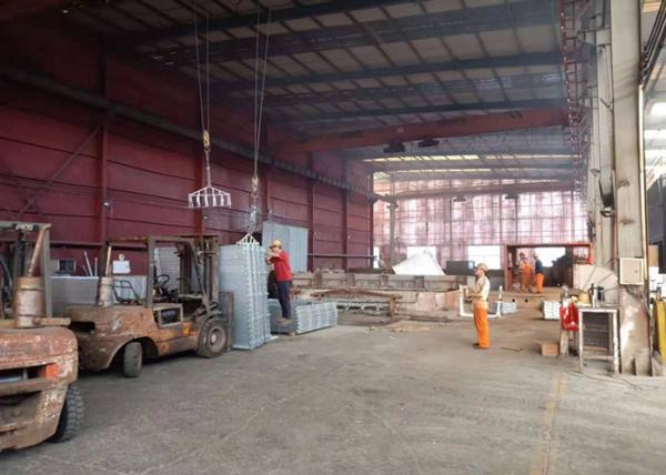 Grating de aço industrial resistente para a plataforma do carro de bombeiros com tipo barra de I