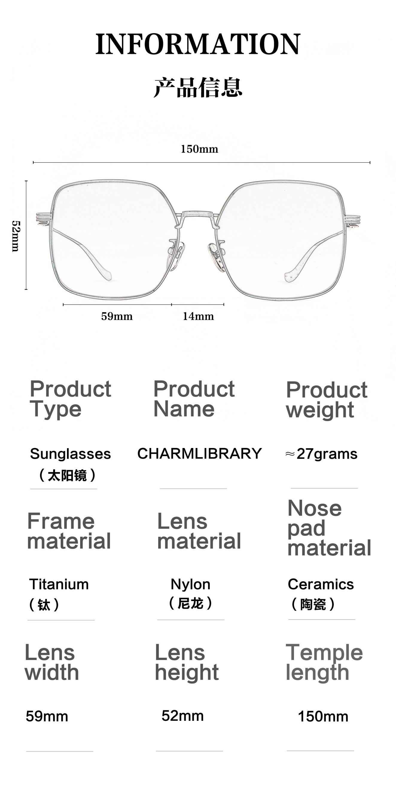 New Ladies Dream Color Oversize Square Titanium Shade Frames Premium Uv protection Customizable Sunglasses Shenzhen Wholesaler