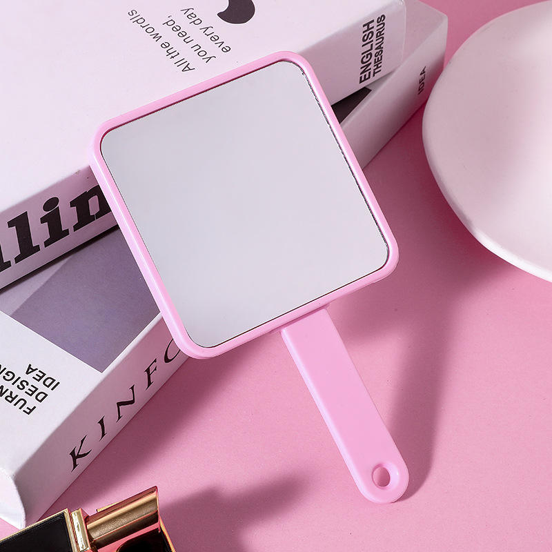 Plastic Sublimation Hand Mirror With Hair Comb Custom Cosmetic Makeup Portable Pocket Mirror