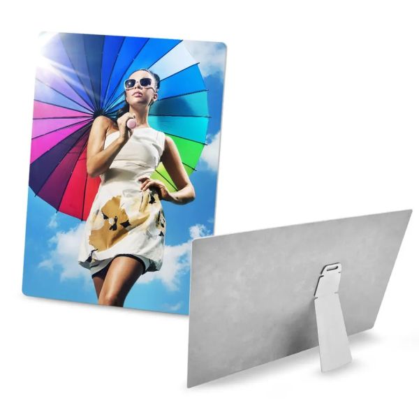 Diy Sublimation Metal Photo Frame With Printable Metal Stand Custom Aluminium Picture Frames