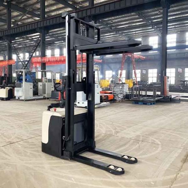 Duplex Mast Electric Stacker Lift 1.5Ton Powered Stacker SGS Approval
